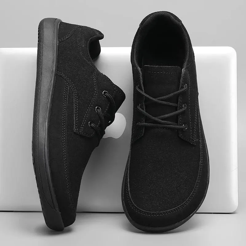 Men Suede Casual Wide Toe Shoes Beige Thick Soled Lace Up Walking Shoes Also Suitable for Designer Retro Style Denim Boot Sizes