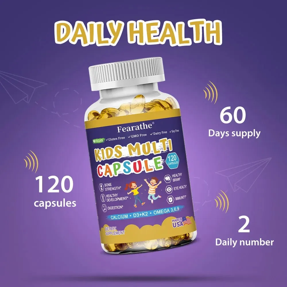 Kids Complete Nutrition Gummies with Vitamin D3 Zinc and Iodine for Immune Support and Growth Support 60 Gummies
