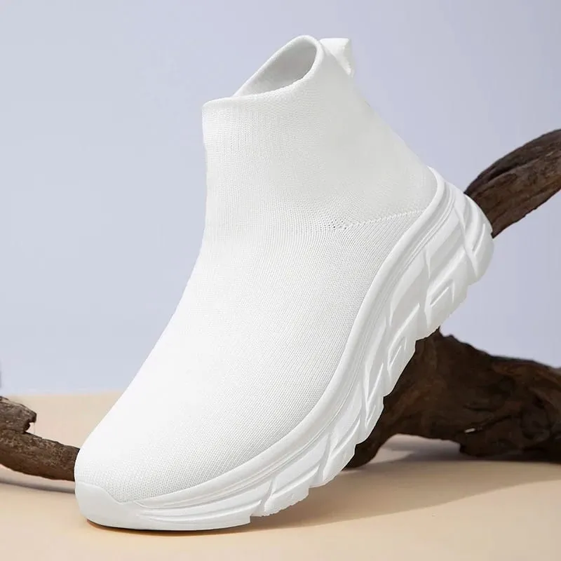 Summer Men Running Walking Sock Shoes Boots Casual Sneakers Plush Warm Shoes Sport Shoes Lightweight Men Sneakers Casual Shoes
