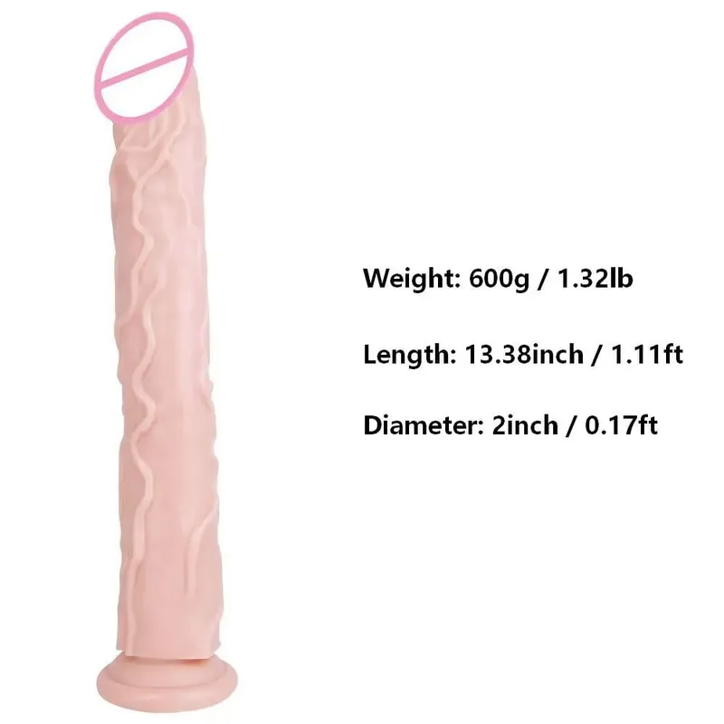 Realistic Dildos for Women and Men Suction Cup Adult Sex Toy for Women and Men Vaginal and Anal Masturbator Super-long Toy