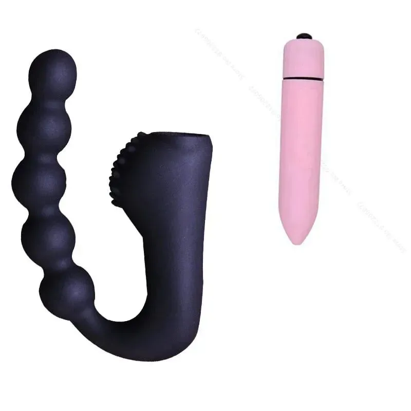Beads Vibrating Prostate Massager Anal Plug Waterproof Motors 10 Speeds Stimulation Butt Anus Silicone Men Women Sex Toys — image 8