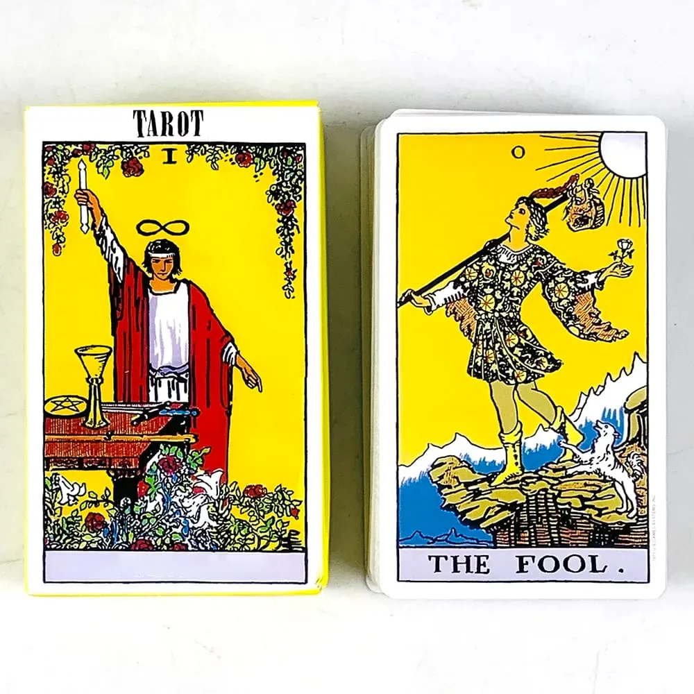 Hot-selling Tarot Deck 78 Cards English Version Divination Tarot Cards Board Games Cards Game with Guidebook For Beginners