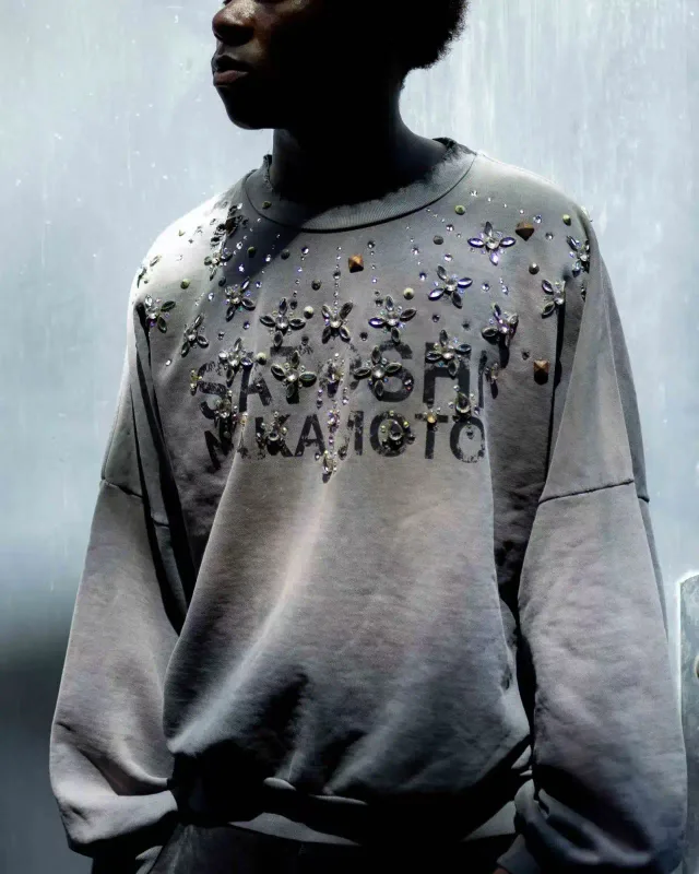 26SS CRYSTAL CASTLE CREWNECK Sweatshirts Men Women High Quality Hooded