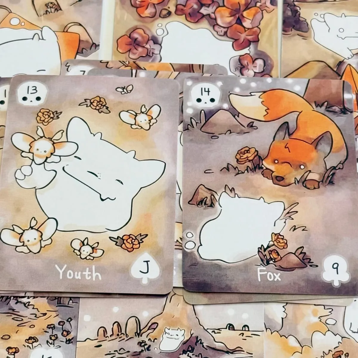 38pcs Lenormand Series Cards -Lil Phantasm Lenormand Oracle Deck English Tabletop Cards For Parties Precognition & Divination