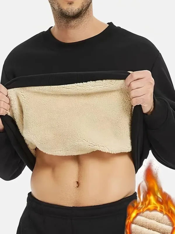 Mamokrak Męska nowa polarowa bluza z kapturem Casual Home Social Ciepła, luźna, duży rozmiar Trend Jednolity kolor Sportowy wygodny top