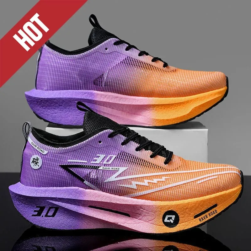 Running Shoes Men Marathon Carbon Board Speciality Sports Breathable Lightweight Women's Comfortable Athletic Stability Sneakers