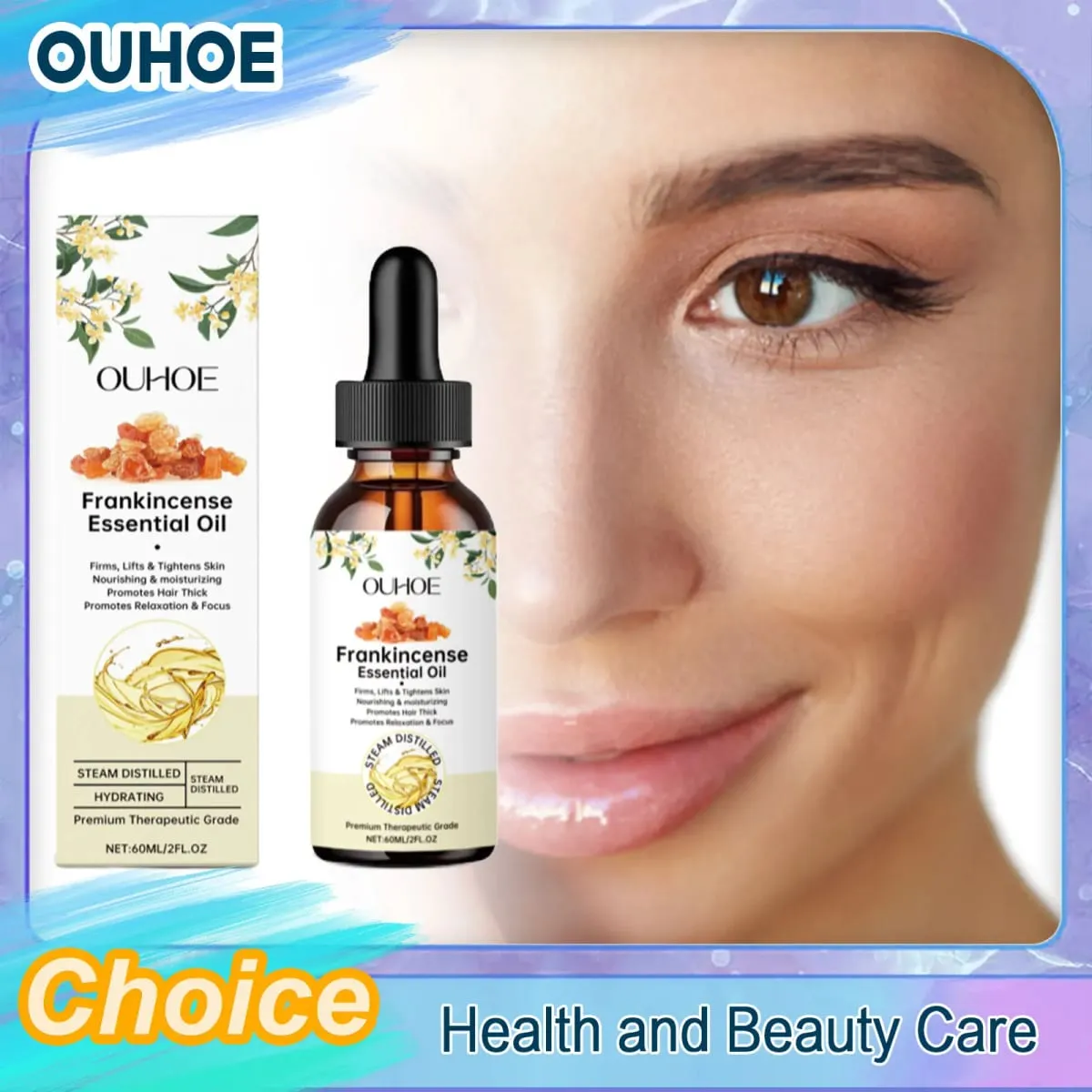 Frankincense Essential Oil Moisturizing Repair Nourish Scalp Hydrating Body Massage Relaxation Face Dry Damaged Hair Skin Care
