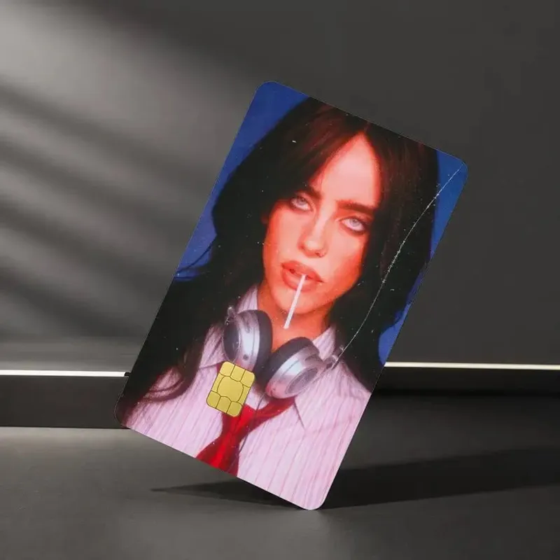 Musician Billie E-Eilish Sticker Film Tape Skin for Credit Card Debit Card Waterproof Stickers