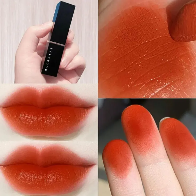 8 farver Læbestift Vandtæt Svedtæt Langtidsholdbar Makeup Glitter Mat Fløjl Nøgen Læbestift Kvinder Kosmetik Makeup Læbe Skønhed