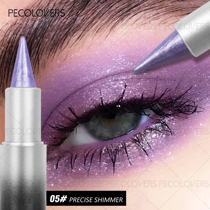 1 Pc Monochromatic Glitte Shiny Eyeshadow Pen & Eyeshadow Stick Beautiful Eye-cathing Eye Makeup Look Perfect Gifts