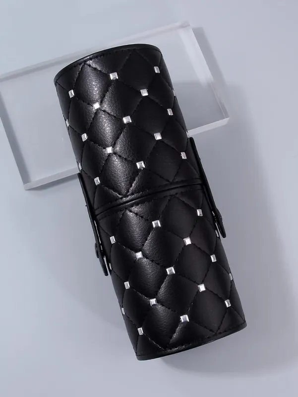 Rivet Cosmetic Storage Bags Waterproof Makeup Brushes Case Women Bag Portable Travel Brush Holder Pen Case Box