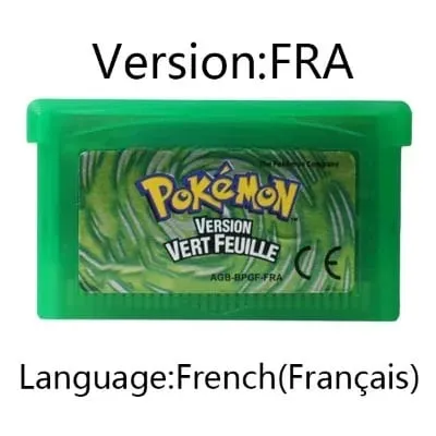 GBA Video Game Cartridge Console Card Pokemon Emerald Ruby FireRed LeafGreen Sapphire Multi-language for GBA/NDS