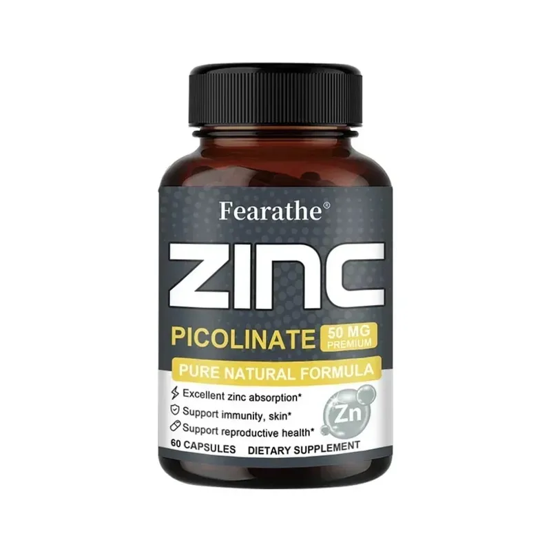 Zinc 50 Mg - High Potency Pure Zinc Supplement Boosts Immune Function Promotes Healthy Skin and Promotes Bone Marrow Health