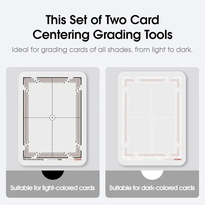 Card Centering Grading Tool for Pokémon TCG Trading Card Grading for Collectible Cards