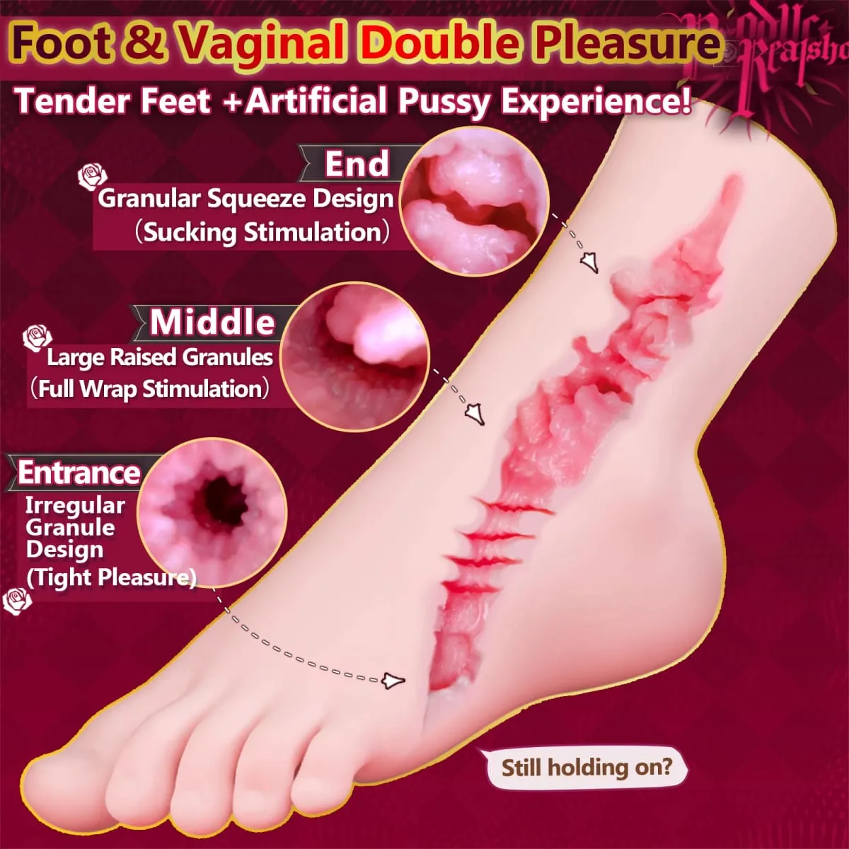 YUU Anime Foot Artificial Vagin Masturbator for Male Masturbation Pocket Pussy Soft Sex Toys for Men Footjob Lifelike Foot Desig