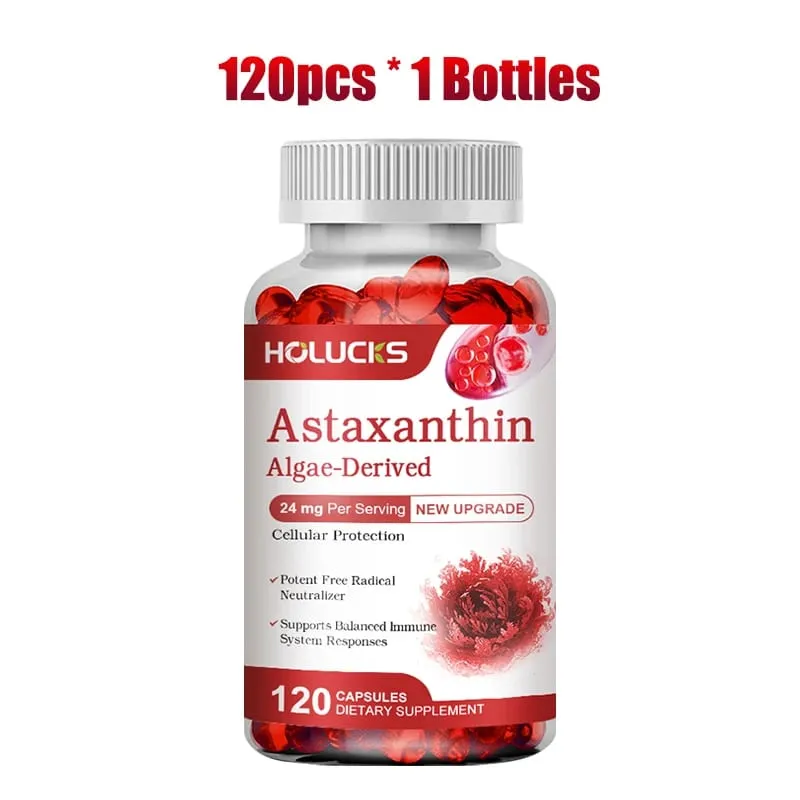 Mua 1 Tặng 1! Astaxanthin 24mg Bổ Sung Cho Da & Mắt Chống Lão Hóa & Chống Tia UV Giảm Mệt Mỏi Mắt Không GMO — image 8