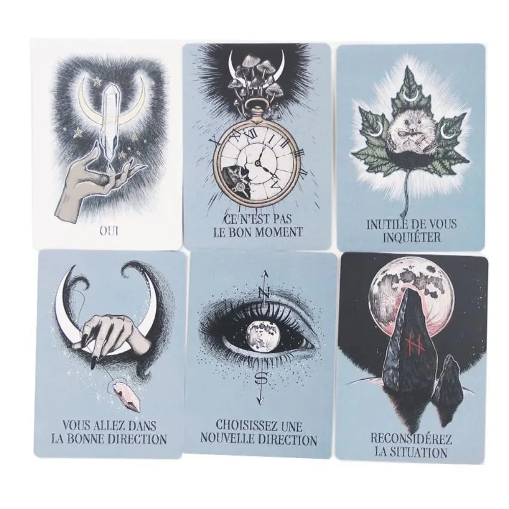 Crystal Ball Oracle Cards - 13 Card Divination French Edition 10.4*7.3cm Le Petit Oracle De La Boule De Cristal