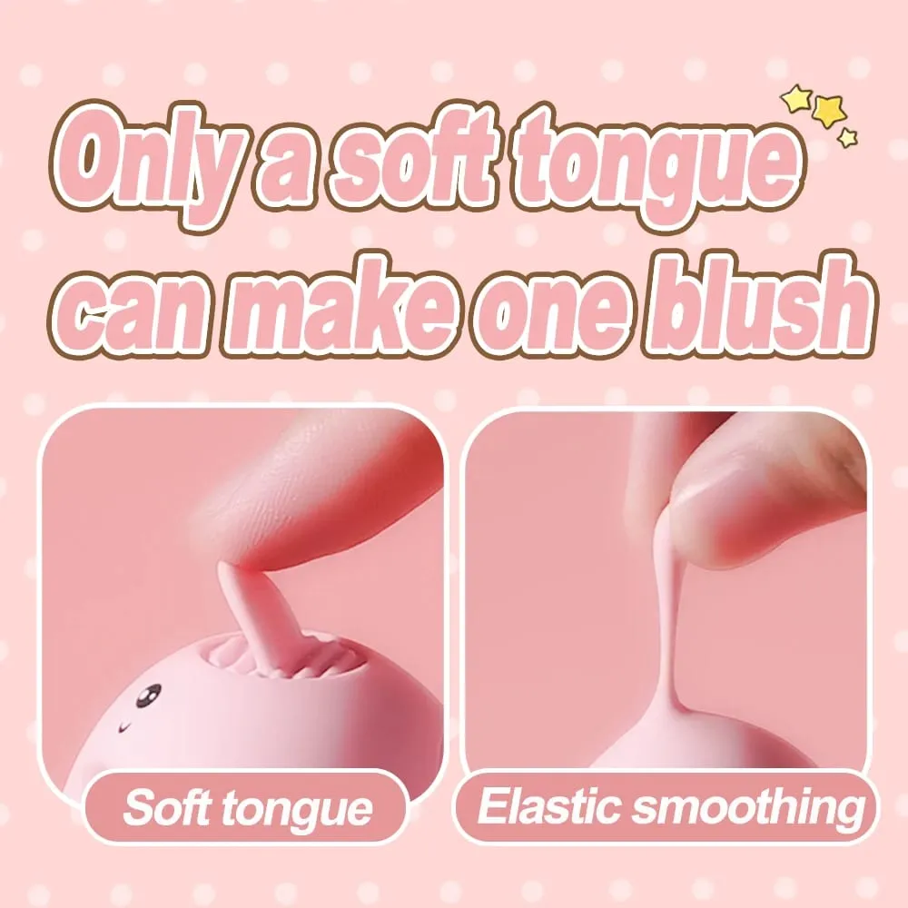 Mini Domuz Dil Yalama Vibratör Klitoris G Noktası Stimülatörü Kadınlar için Seks Oyuncakları 10 Modları Şarj Edilebilir Hızlı Orgazm Erotik Masturbator