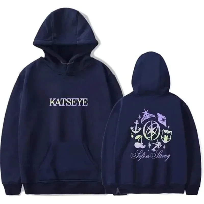 2026 New Katseye men and women casual hooded sweatshirts large sleeve jerseys thick hooded sweatshirt couple