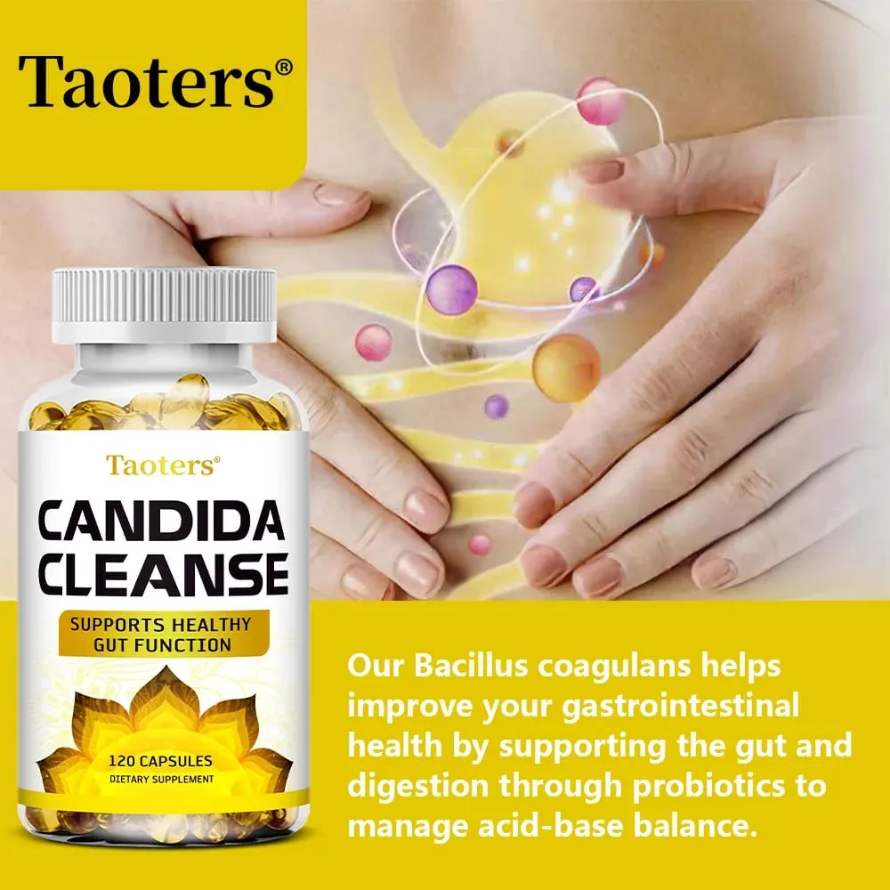 Candida Cleanse - Erkeklere ve Kadınlara Uygun Bağırsak ve Kolon Desteği Temizleme ve Detoksifikasyon Dengesi Sindirim
