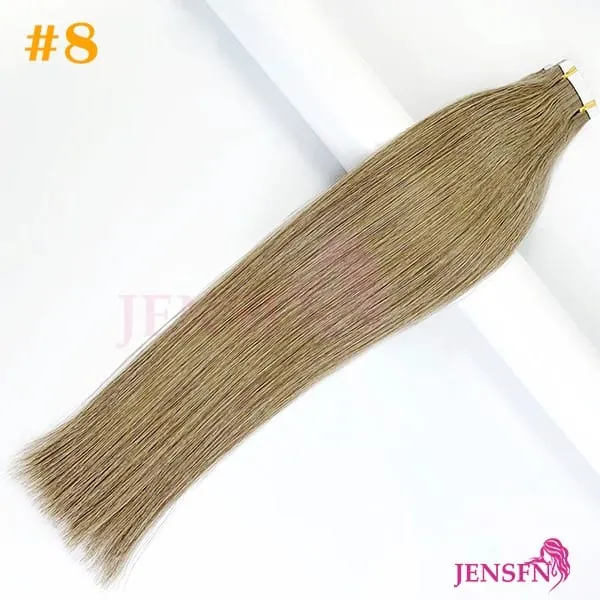 High Quality Tape In Hair Extensions Straight 100% Remy real Human Hair 16"-22"Inch PU Skin Weft Tape Ins