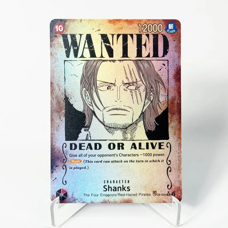OP09 One Piece Emperors in the New World Curated Deck Luffy Shanks Roger Buggy Zoro Dragon Foil Textured Proxy Cards English