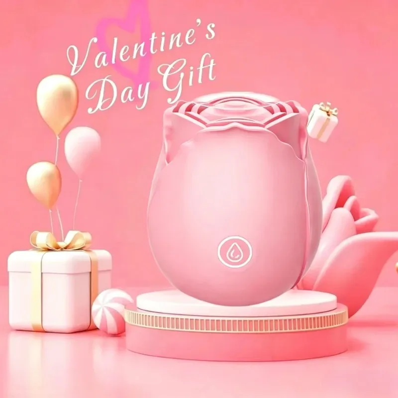 Women Vibrator Powerful Rose Sucking G-Spot Vagina Stimulator Suction Nipple Oral Massager Sex Toys for Couples