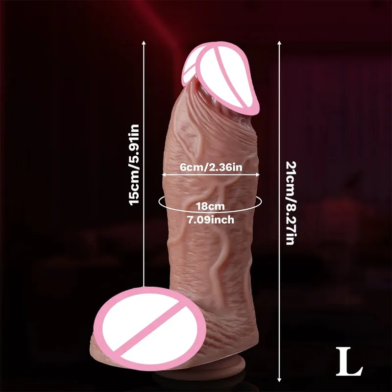 Super Makapal Makatotohanang Balat Dildos para sa Anal Napakalaking Sex Toys Silicone Woman Vagina Adult Masturbator Cock Bakla Malaking Dick Butt plug 18+