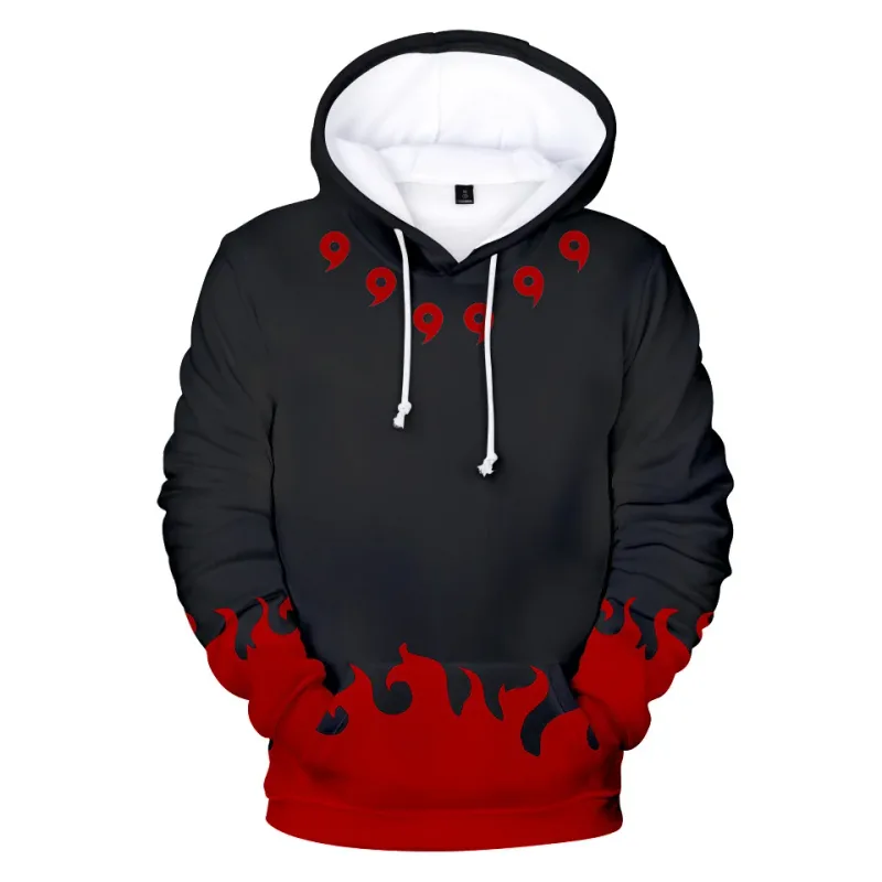 Bandai Naruto 3D Anime Hoodie – เสื้อผ้าผู้ชายแนวสตรีทคอสเพลย์ฮาราจูกุและสไตล์ Y2K – อินเทรนด์และสะดวกสบาย