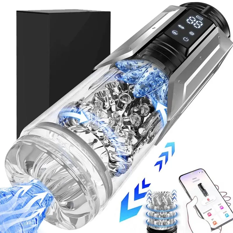 Automatic Male Masturbator Stroker with 7 Thrusting Rotating Licking Adult Pocket Pussy Mens Sex Toy Blowjob Sex Machine — image 9