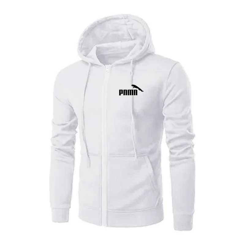 Autumn Men's Sweatshirts Long Sleeve Zipper Hooded Jacket Slim Fit Male Hoodies Sweatshirt Fashion Streetwear Casual Outerwear