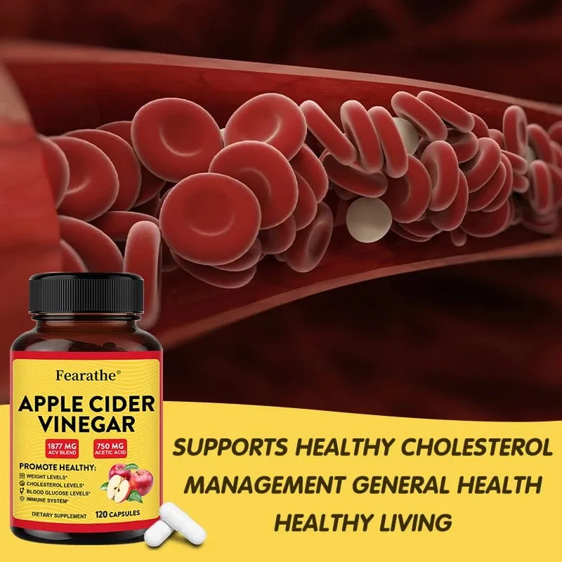 Apple Cider Vinegar Capsules na may Zinc at Vitamin D3 Support Metabolic Immune Digestive Gut Wellness & Daily Body Management