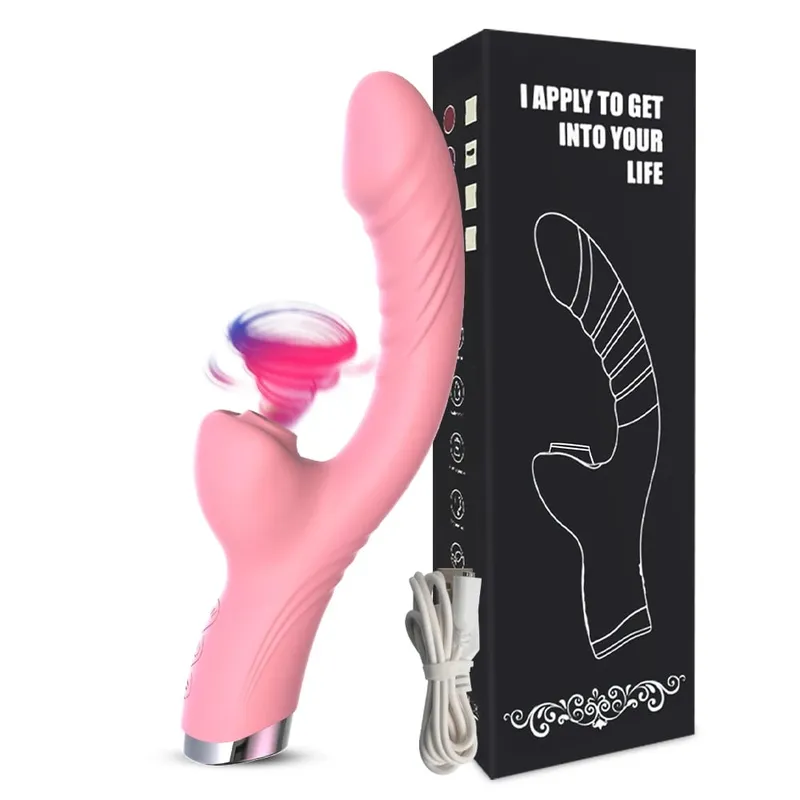 Sucking Or Licking Vibrator Vagina Massager Wand Adult Women Female G-Spot Stimulation Dildo Clitoris Sucker Lesbian Sex Toy