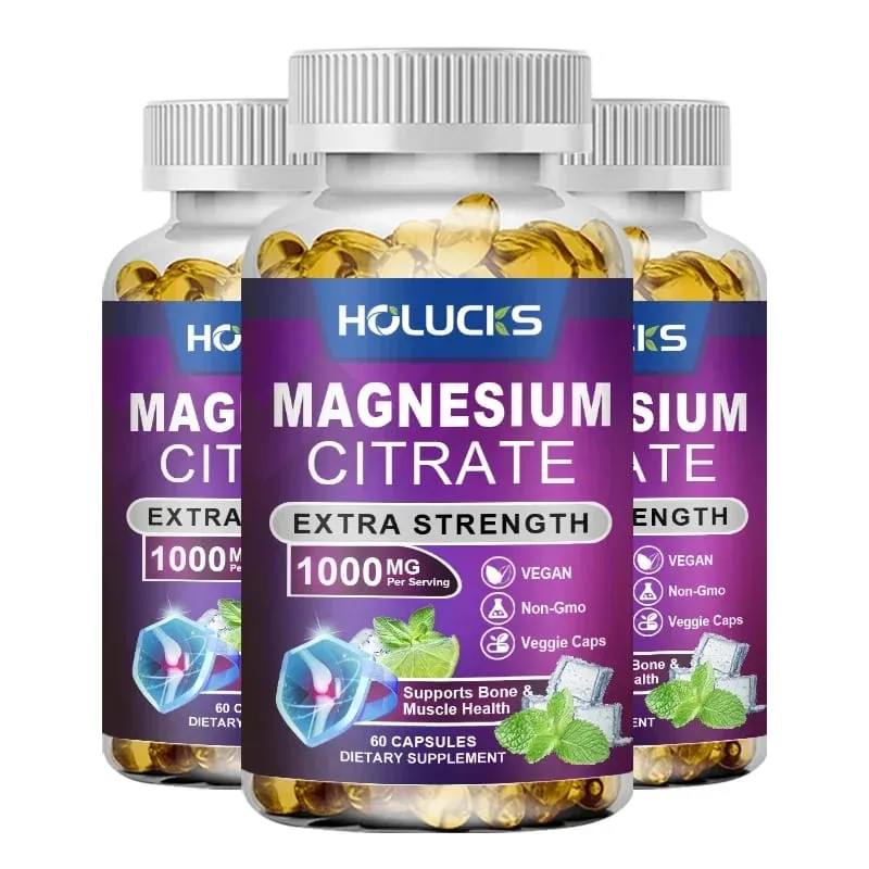 Yimiduk Premium Magnesium Citrate Supplement for Healthy Blood Pressure Bone Density & Overall Wellness Nervous System Vegan