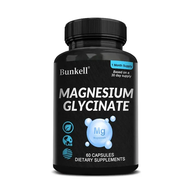Magnesium Glycinate - Supports Nerve Muscle Bone and Heart Health Helps with Stress Sleep Quality Support Muscles Recovery