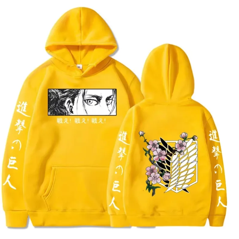 Nueva sudadera con capucha gigante de ataque Levi con capucha gráfica ropa para hombres y mujeres otoño cálida sudadera con capucha calle Top