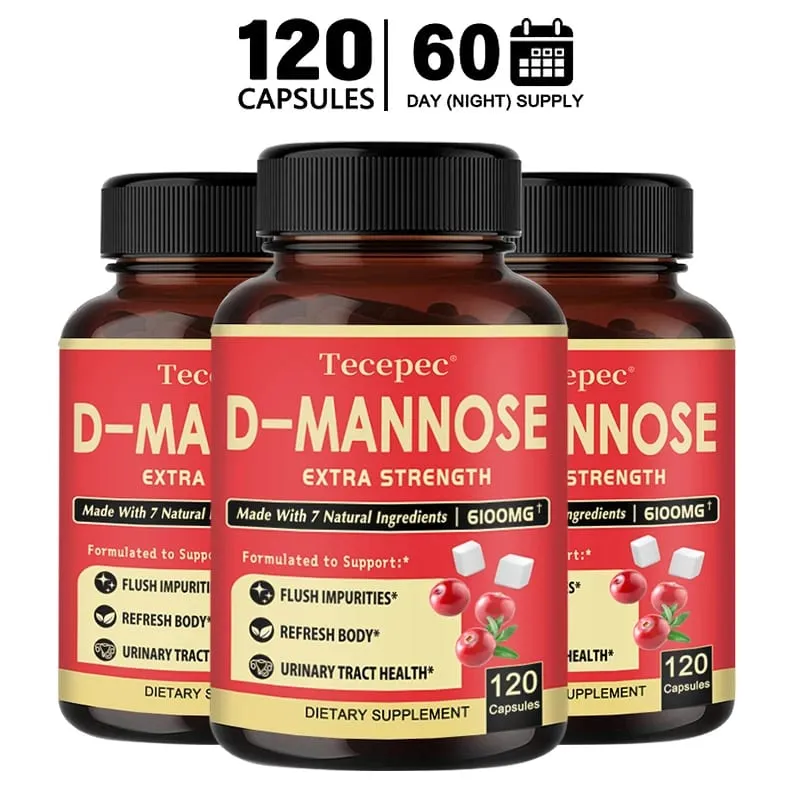 D-Mannose Urinary Tract Health Formula Contains Organic Cranberry and Dandelion To Support Bladder Health and Detoxification
