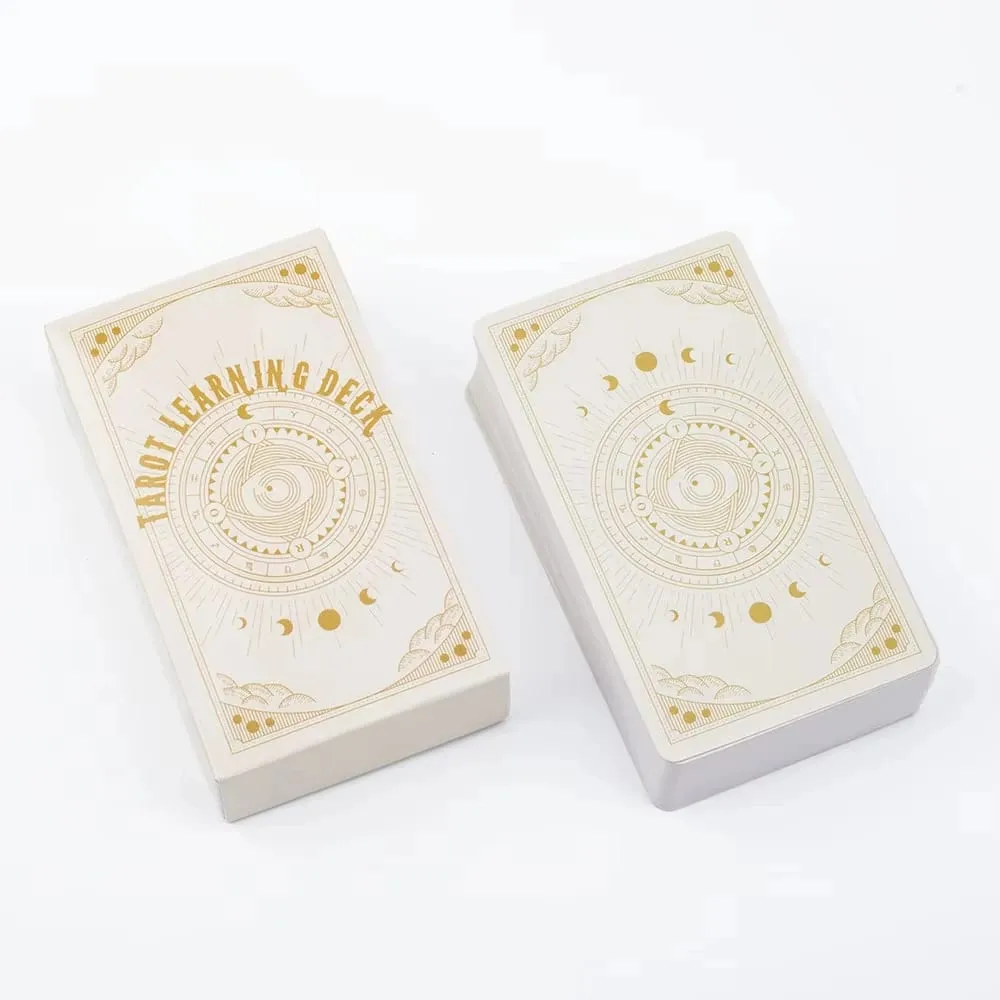 Tarot Learning Deck A 81 Card English Version 10.4*6 CM Mystical Fortune Telling Divination Board Playing Games for Beginners