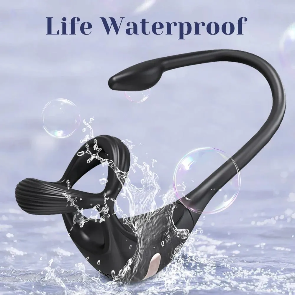 Anillo vibratorio para pene, estimulador masajeador de próstata masculino para hombres, Control por aplicación, juguete sexual para parejas, vibrador Anal, anillo para pene, tapón Anal