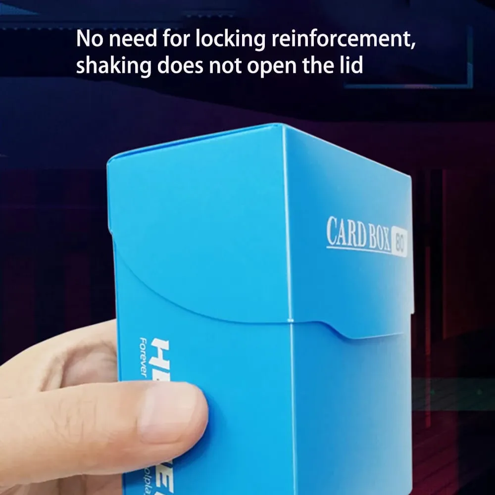 80+Card Deck Box PP Material Portable Many Color TCG Cards Case for MTG/YGO/TCG Gathering PP Storage