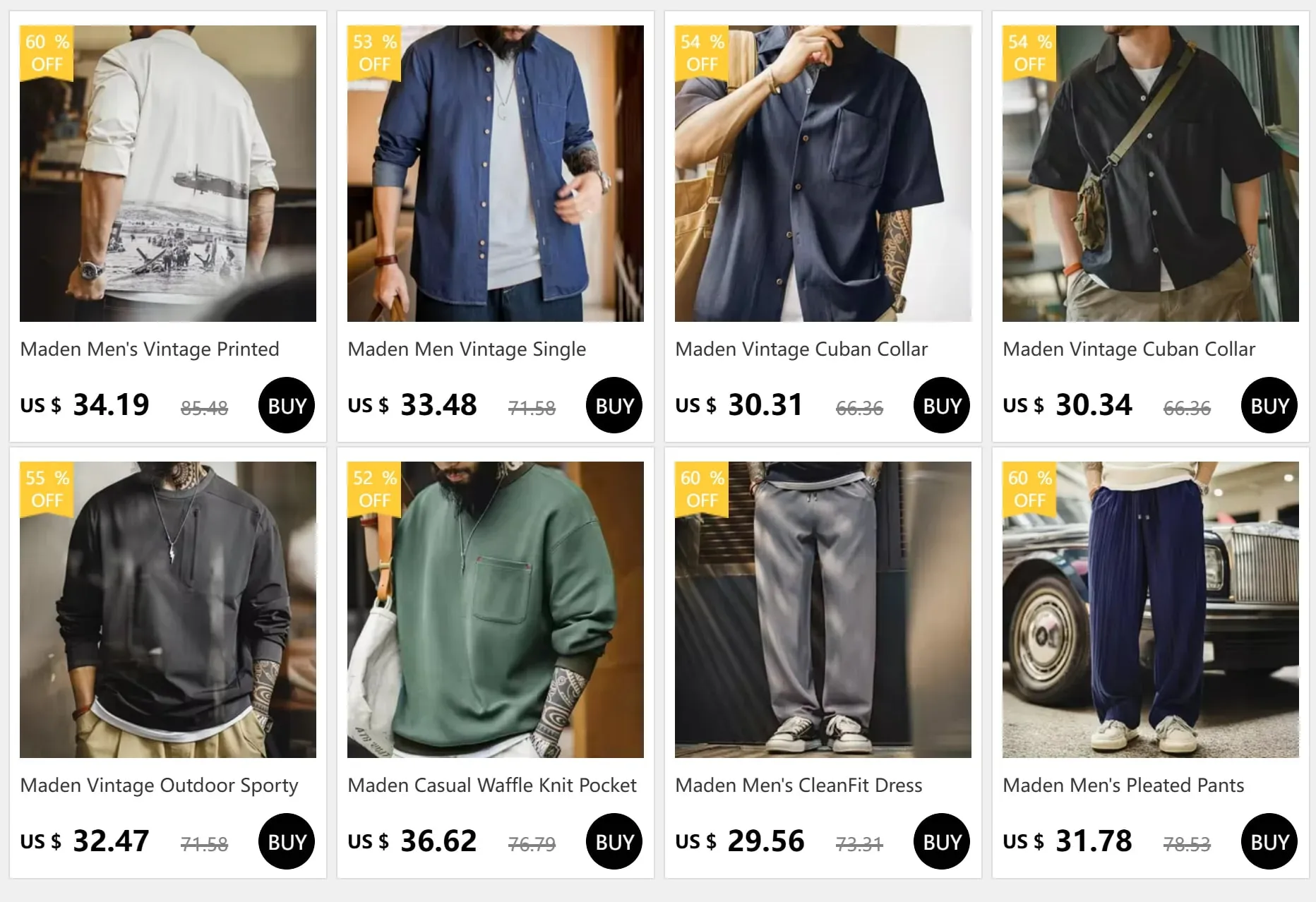 Maden vintage 14.5oz ourela jeans cru com zíper ykk voar bordado calças retas calças clássicas masculinas de cor sólida