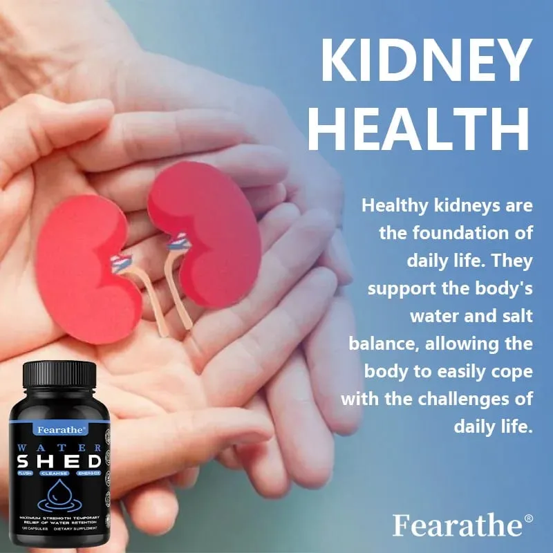 Water Retention-Liver Detox Kidney Cleanse Weight Swelling Legs & Feet Edema Bloating Relief Dandelion Vitamin B6 Green Tea