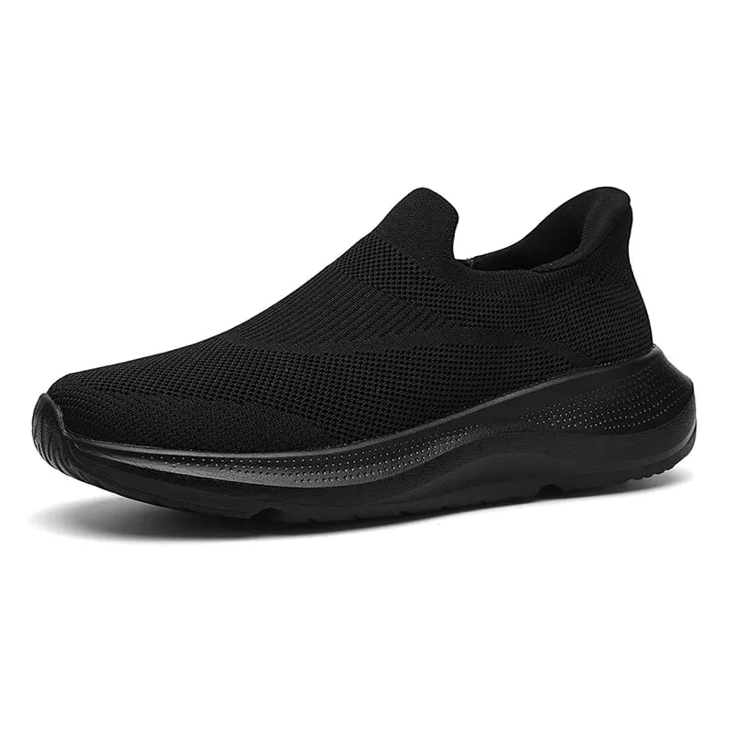 Breathable Knit Slip on Platform Walking Shoes Sports Magaan na Non Slip Cushion Casual Sneakers para sa Mga Lalaki Babae Mataas na Kalidad