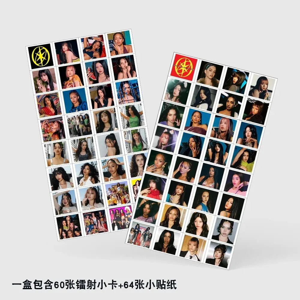 124PCS Korean Hot Idol MANON SOPHIA DANIELA LARA MEGAN YOONCHAE Self Made HD Lomo Cards Fans Collect Small Crds Fans Gifts