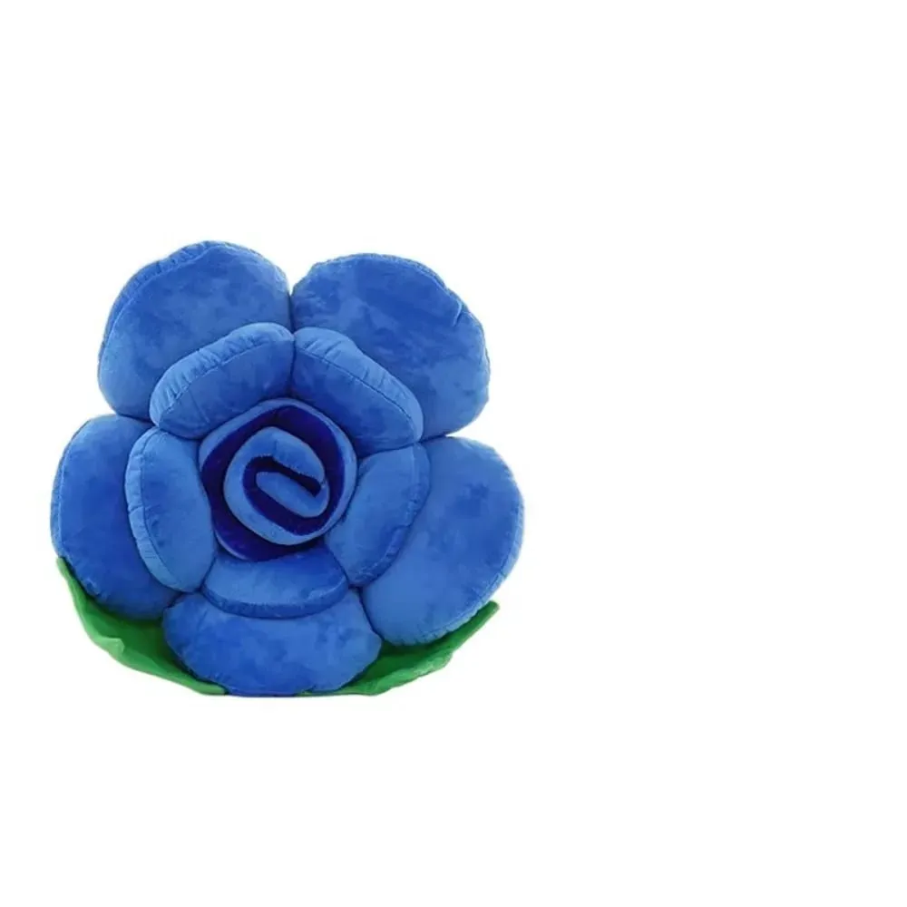 New Large Rose Shaped Pillow Simulated Plush Sofa Flower Cushion Colorful Car Interior Cushion Home Decor