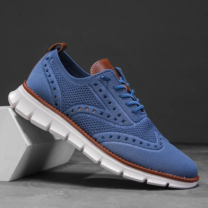 Men's Casual Shoes Mesh Breathable Business Office Shoes Designer Comfortable Soft Soled Fashion Shoes Sports Slip On Sneakers