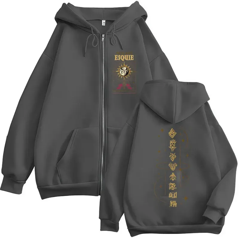 Gamer Esquie Clair Obscur Expedition 33 Zipper Hoodies Men's Women Clothing Zip Up Hooded Sweatshirts Jacket Coat Streetwear
