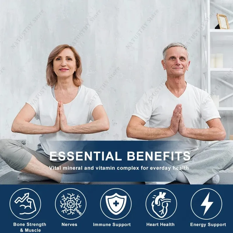 Magnesium Glycinate Capsules with Zinc for Sleep Quality Muscle Recovery Heart Brain Health
