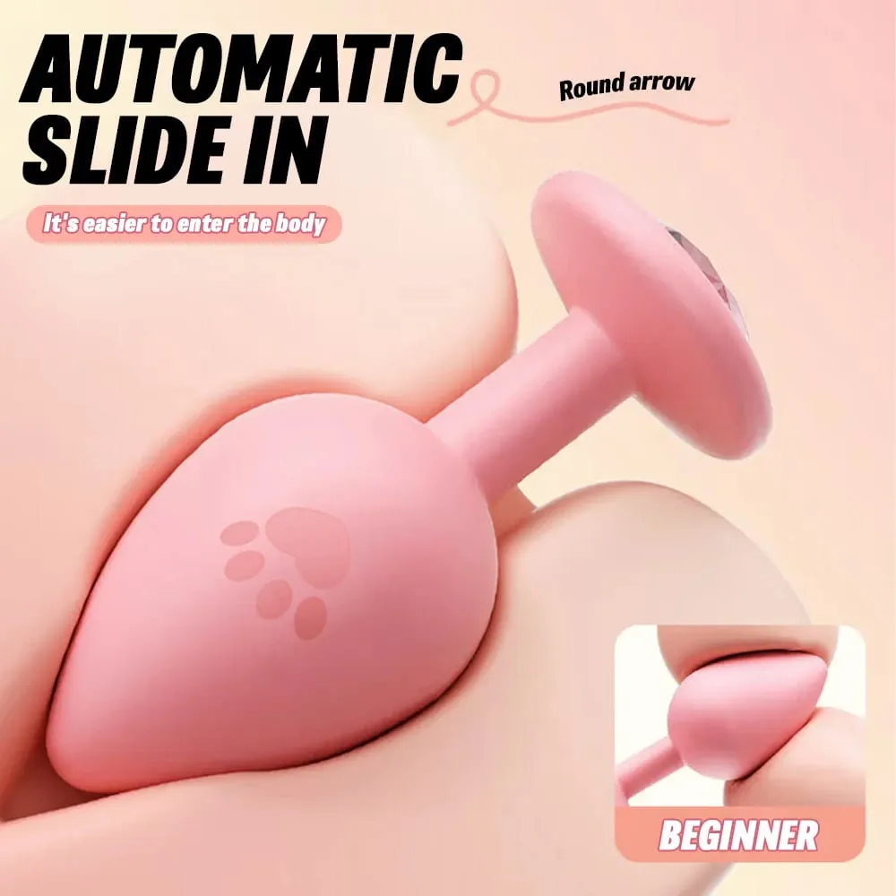 S/M/L Anal Plug Butt Vibrator Sex toy Women/Men Soft Silicone Detachable Erotic Bullet Anal plug Bullet Gay Sex Toys for Adults