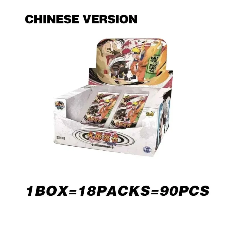 Genuine Naruto English Version Sreies2 T2W9 T4W6 Booster Box Anime TCG Rare CR Ninja World Collection Cards Kids Toy Gift